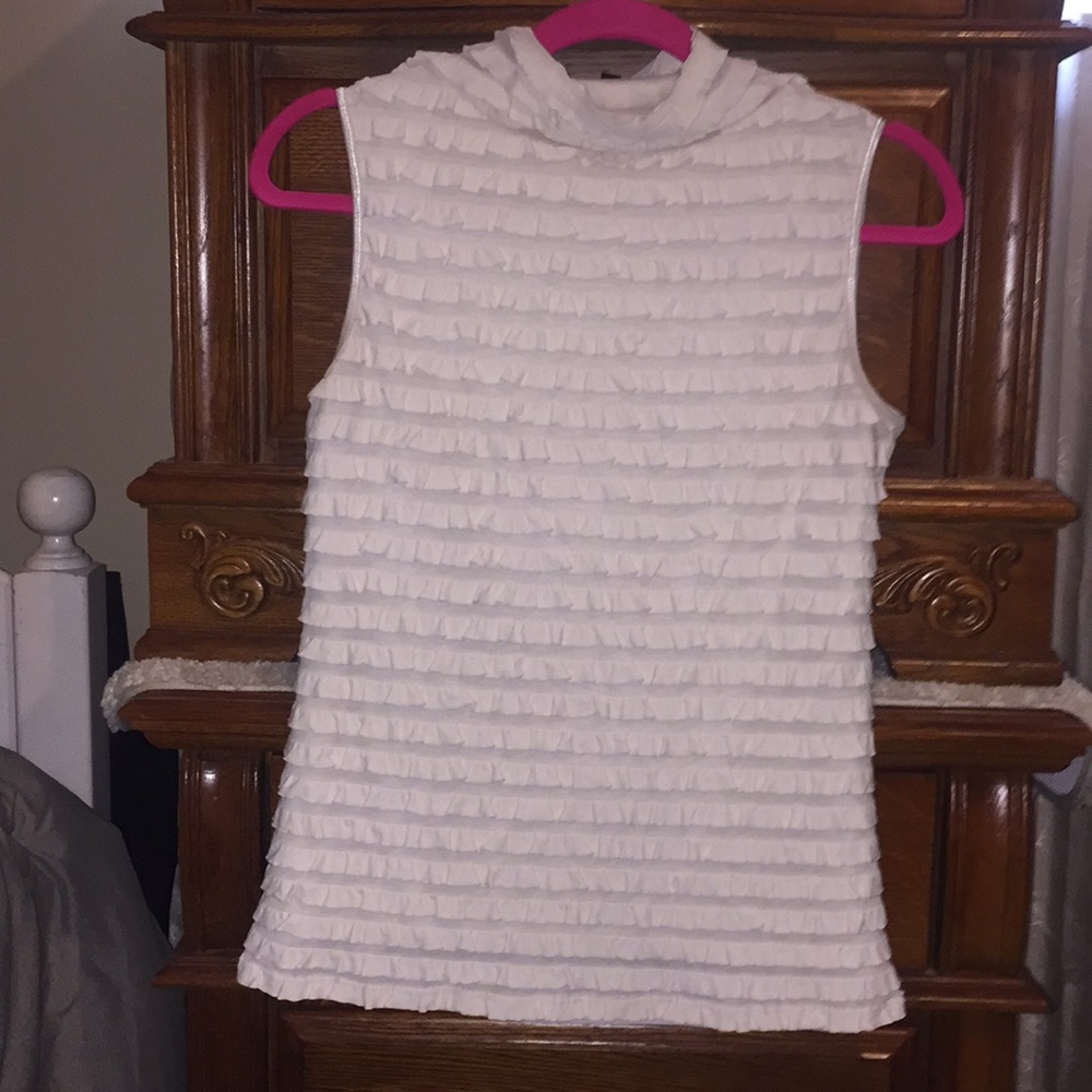 Cream sleeveless top